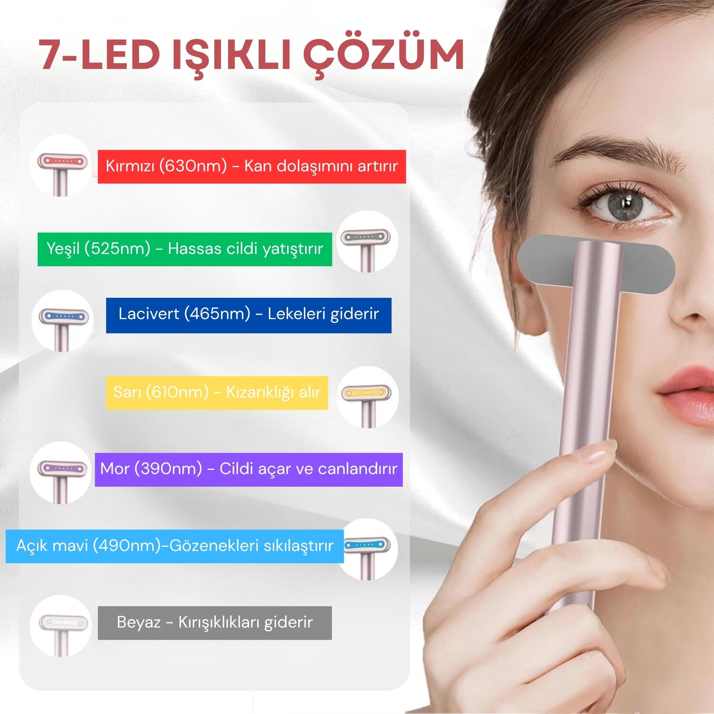 DermaRay Pro™ : Gençleştirici Işık Terapi Cihazı