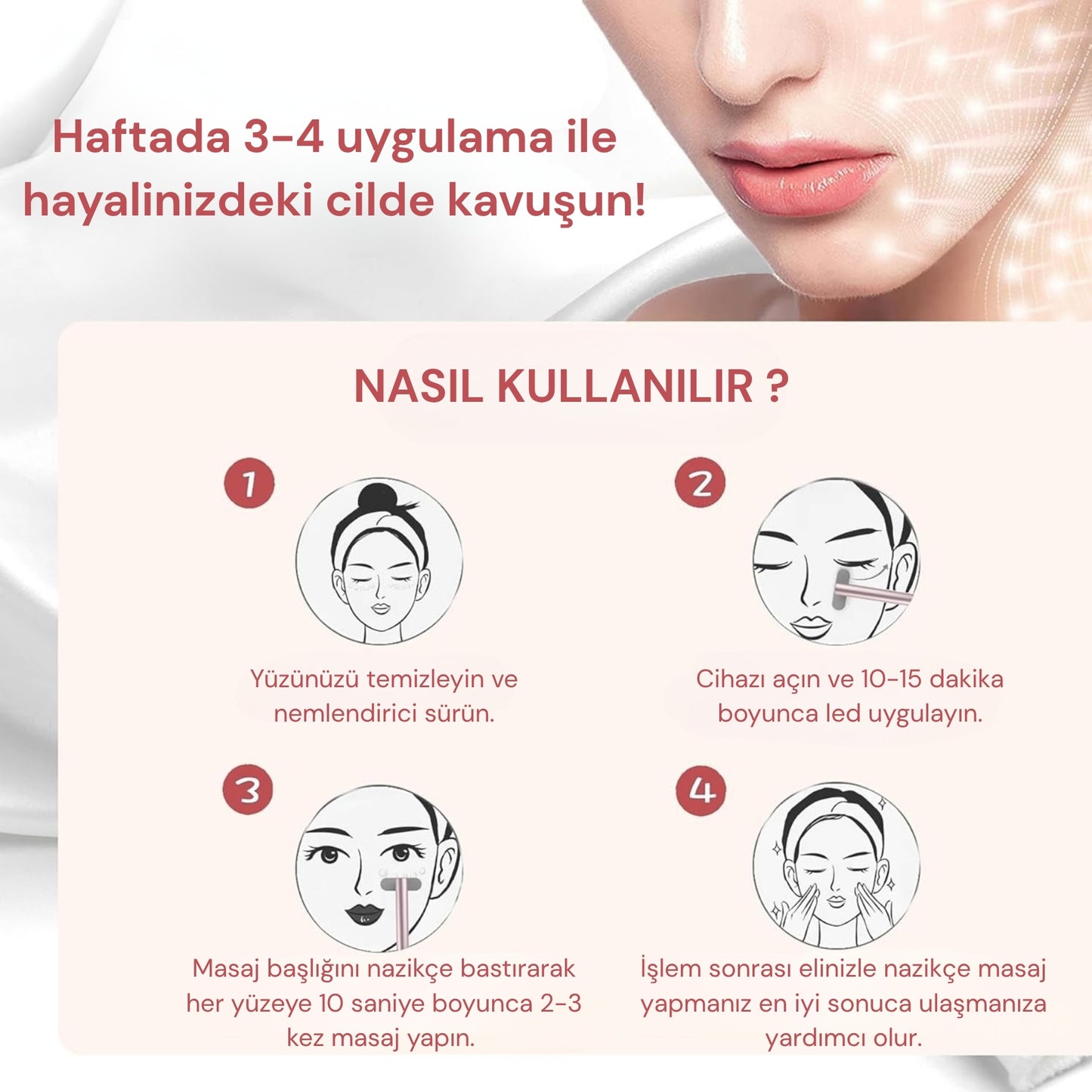 DermaRay Pro™ : Gençleştirici Işık Terapi Cihazı